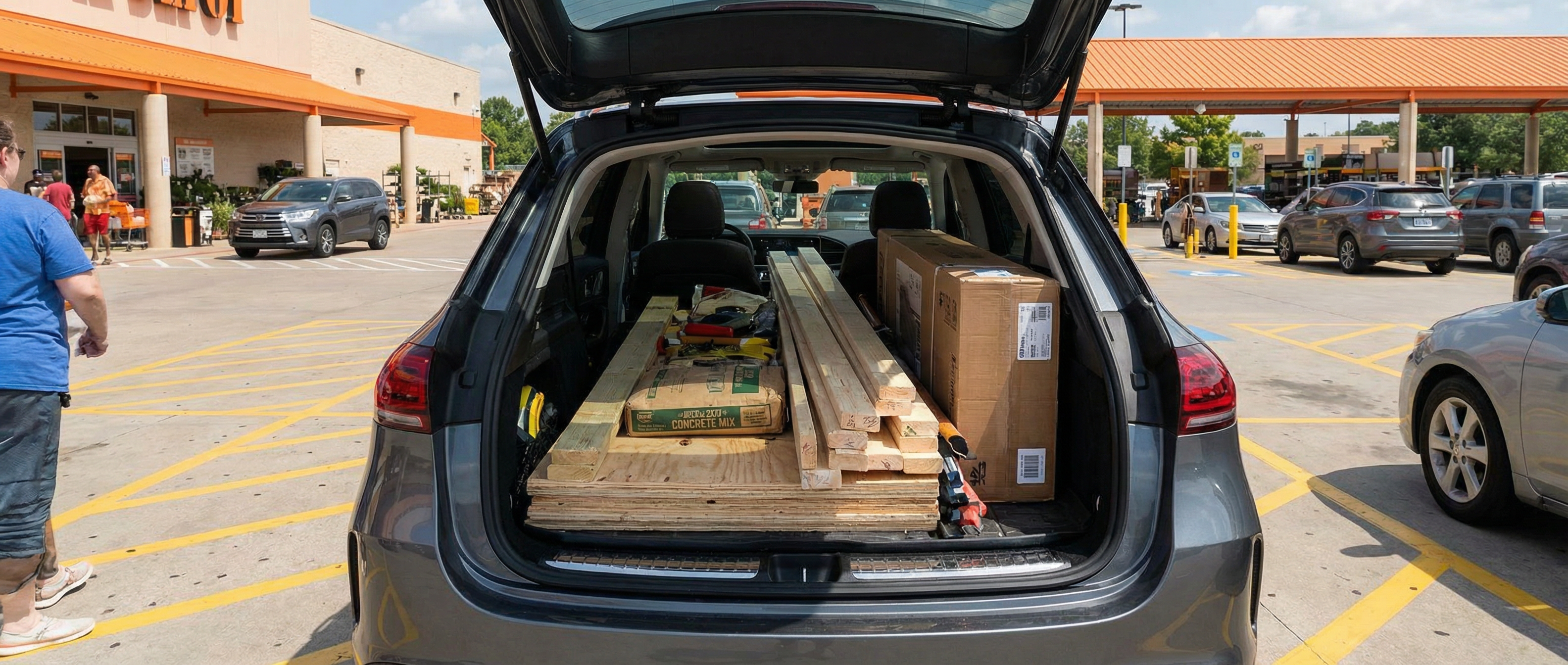 Mercedes-Benz SUV cargo space for home improvement projects in Duluth, GA